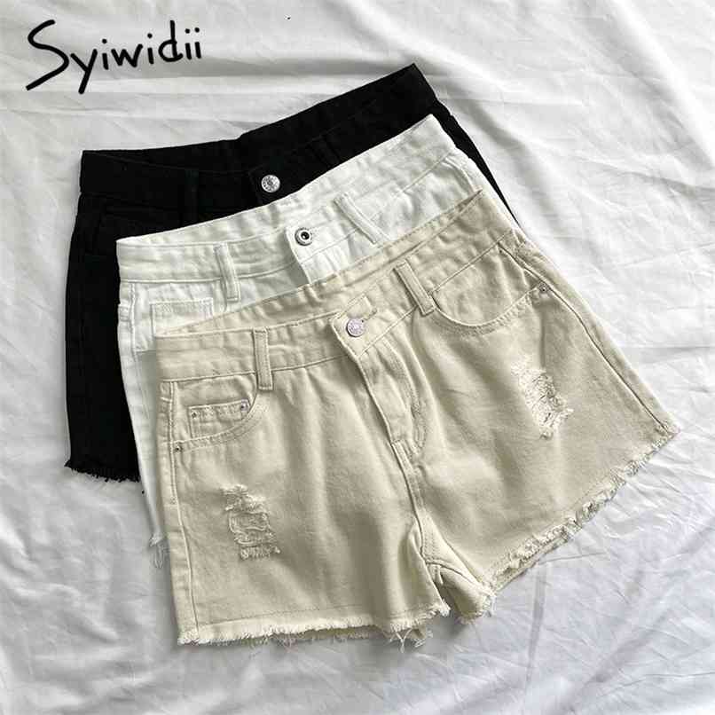Ripped Jean Shorts for Women High Waist Clothing Cotton White Black Beige Cut Out Tassel Hole Fashion Summer Denim 210607
Ripped Jean Shorts for Women High Waist Clothing Cotton White Black Beige Cut Out Tassel Hole Fashion Summer Denim 210607