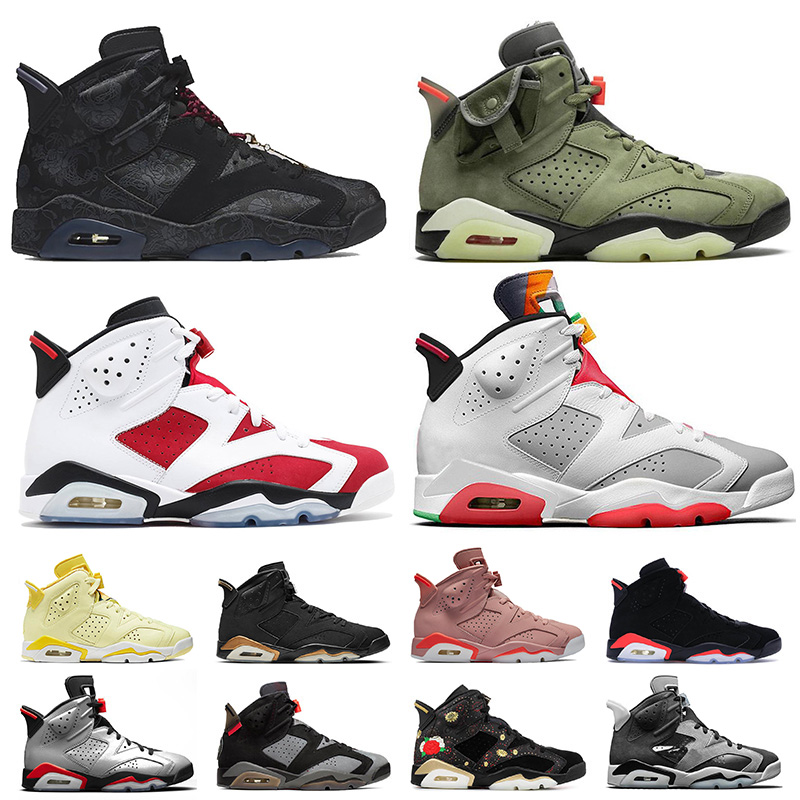 High Quality 2021 Carmine Jumpman 6 Mens Womens Basketball Shoes Hare 6s Travis Cactus Jack VI Black UNC Men Trainers Sports Sneakers, B1
High Quality 2021 Carmine Jumpman 6 Mens Womens Basketball Shoes Hare 6s Travis Cactus Jack VI Black UNC Men Trainers Sports Sneakers, B1