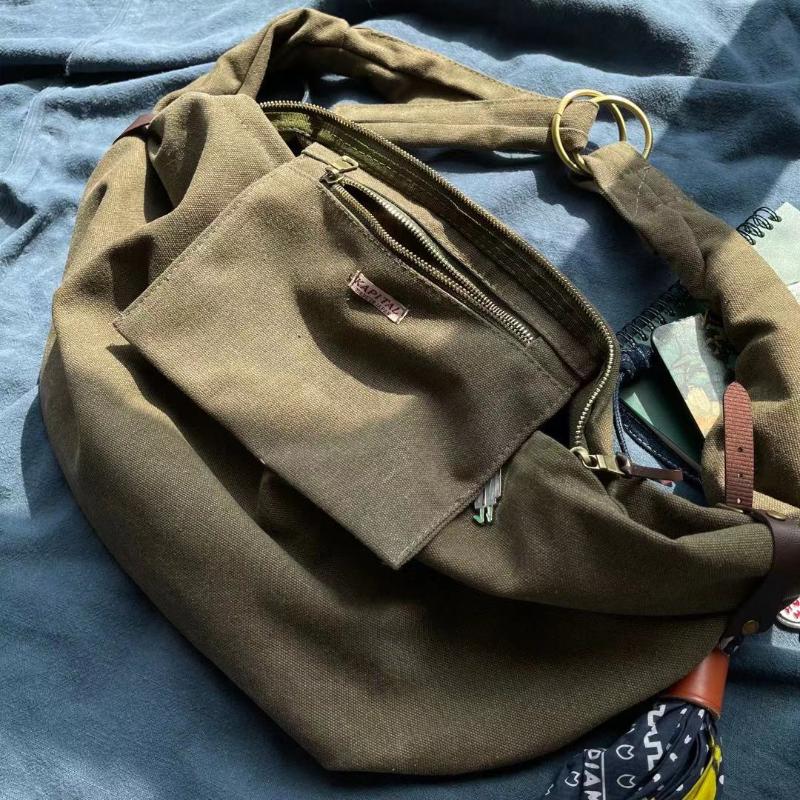 Backpack KAPITAL Backpacks Men Women Spring Summer High Quality Vintage Tramp Canvas Shoulder Bag