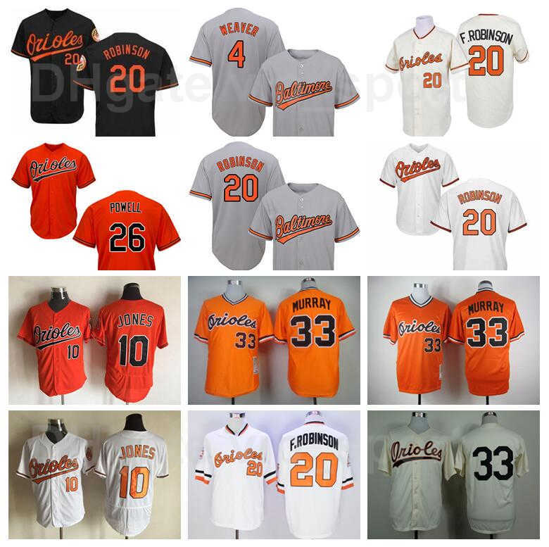 Retro Baseball 33 Eddie Murray Jersey 20 Frank Robinson Earl Weaver Boog Powell Mike Mussina Adam Jones Vintage 1954 1970 1982 1989 2001, Grey
Retro Baseball 33 Eddie Murray Jersey 20 Frank Robinson Earl Weaver Boog Powell Mike Mussina Adam Jones Vintage 1954 1970 1982 1989 2001, Grey