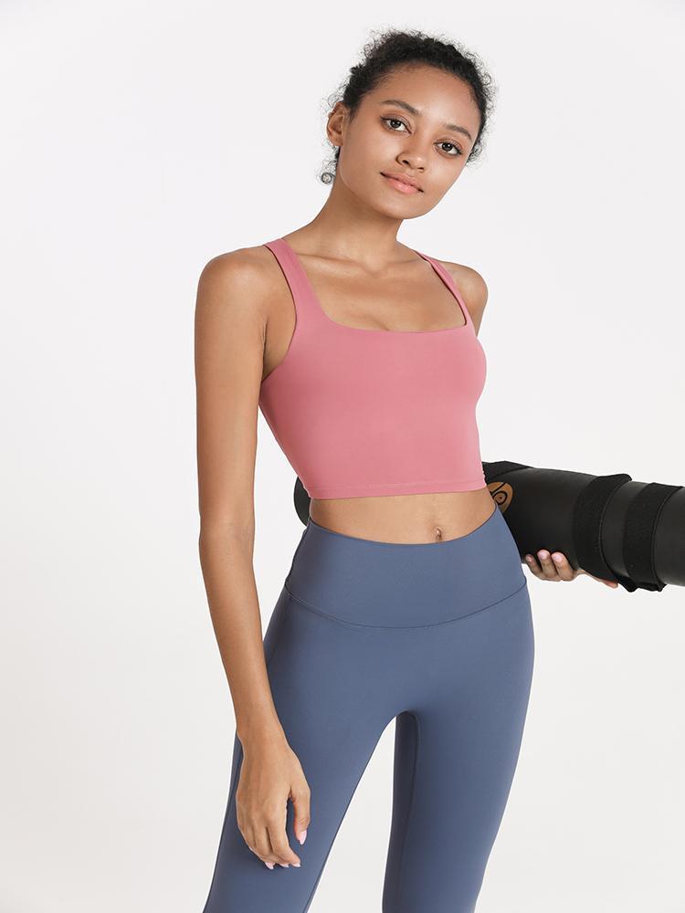 Sports Bra Yoga Running Fitness Breathable Tops Outfit, Black