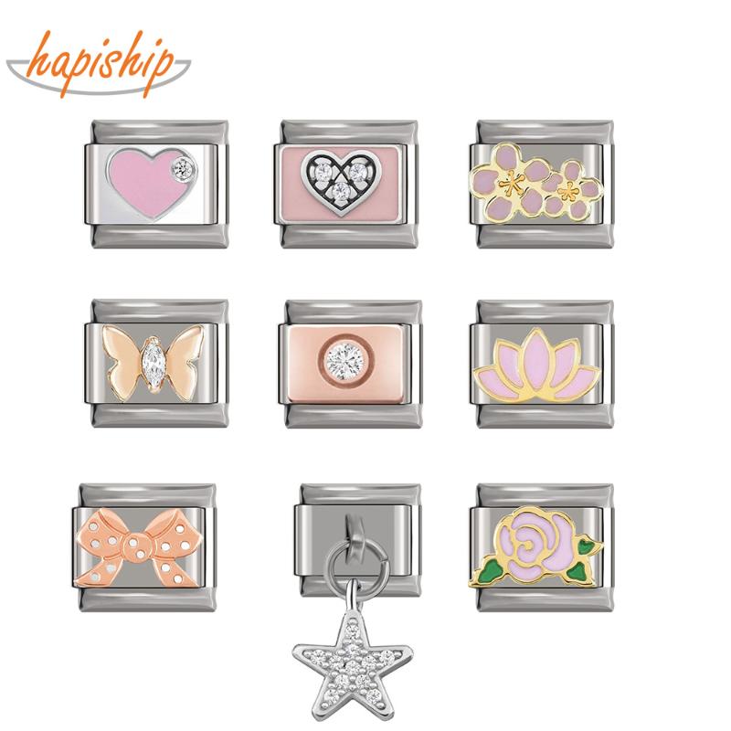 Charms Hapiship 2021 Original Daisy Heart Butterfly Flower Star Italian Charm Fit 9mm Bracelet Stainless Steel Jewelry Making DJTop58, Bronze;silver
Charms Hapiship 2021 Original Daisy Heart Butterfly Flower Star Italian Charm Fit 9mm Bracelet Stainless Steel Jewelry Making DJTop58, Bronze;silver