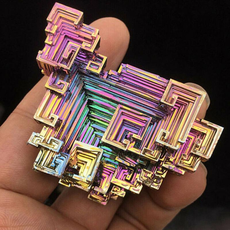 

Decorative Objects & Figurines Rough Natural Handcraft Bismuth Ore Specimen Art Gift Rainbow Metal Stone Healing Mineral Gem Irregular Rare