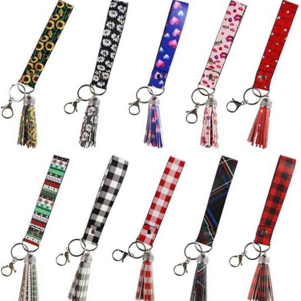 Leather Key Chain Tassel Creative Lovely Car Keychains Bag Pendant Fashion Plaid Flower Print Keyring Multicolor Fashion Designers G66I6DJ, 1#
Leather Key Chain Tassel Creative Lovely Car Keychains Bag Pendant Fashion Plaid Flower Print Keyring Multicolor Fashion Designers G66I6DJ, 1#