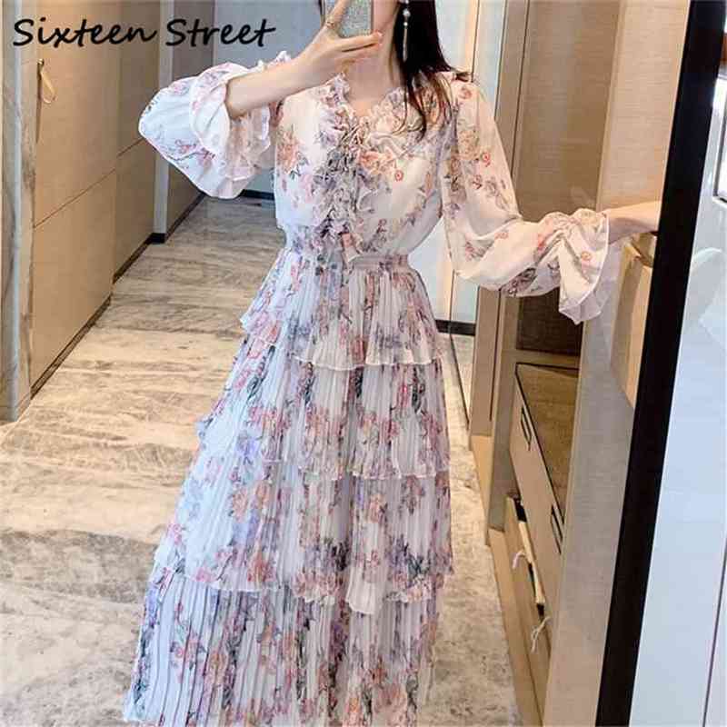 Woman's Dress Floral Printed Vintage Elegant Dresses Lady Long Sleeve High Waist Runway Maxi Vestidos Spring Clothing 210603, The picture color
Woman's Dress Floral Printed Vintage Elegant Dresses Lady Long Sleeve High Waist Runway Maxi Vestidos Spring Clothing 210603, The picture color