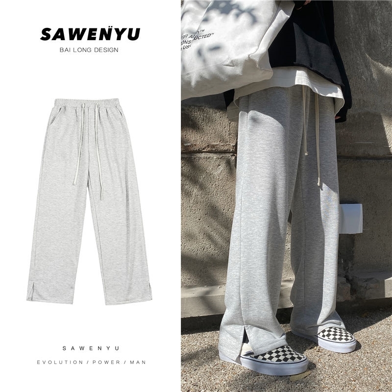 2021 New Spring Cotton Wide-leg Men's Fashion Casual Men Streetwear Straight Mens Joggers Track Pants A4b9, Washing ash
2021 New Spring Cotton Wide-leg Men's Fashion Casual Men Streetwear Straight Mens Joggers Track Pants A4b9, Washing ash