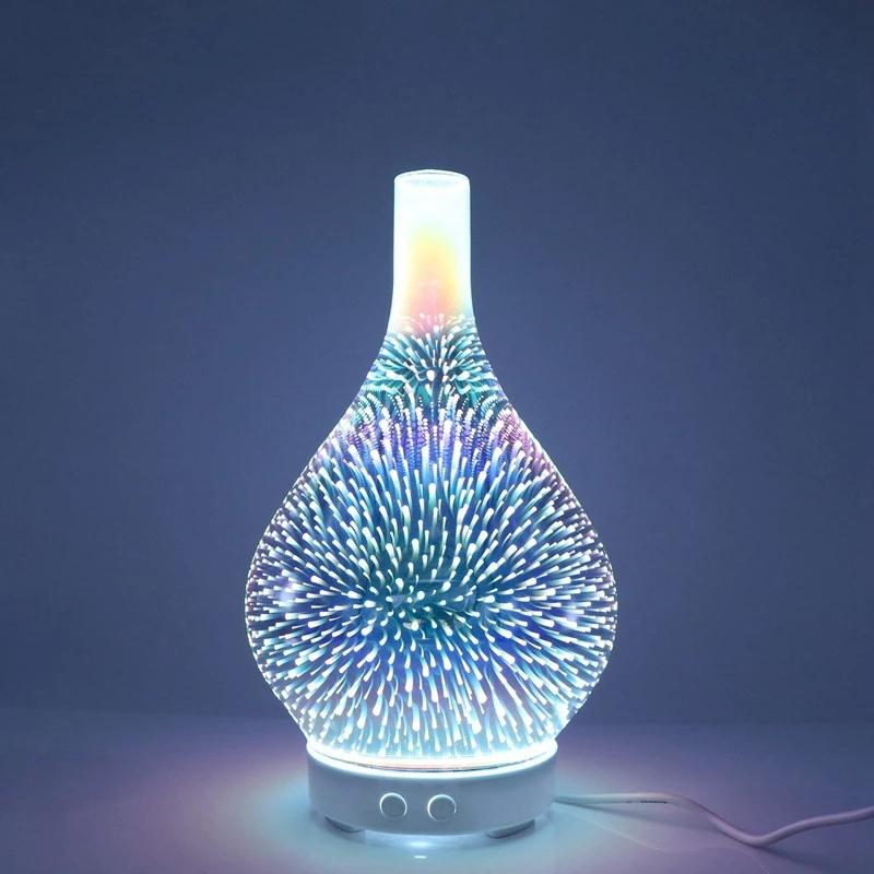Humidifiers Creative 3D Humidifier Colorful LED Atmosphere Light Fireworks Glass Vase Aromatherapy Essential Oil Diffuser
Humidifiers Creative 3D Humidifier Colorful LED Atmosphere Light Fireworks Glass Vase Aromatherapy Essential Oil Diffuser