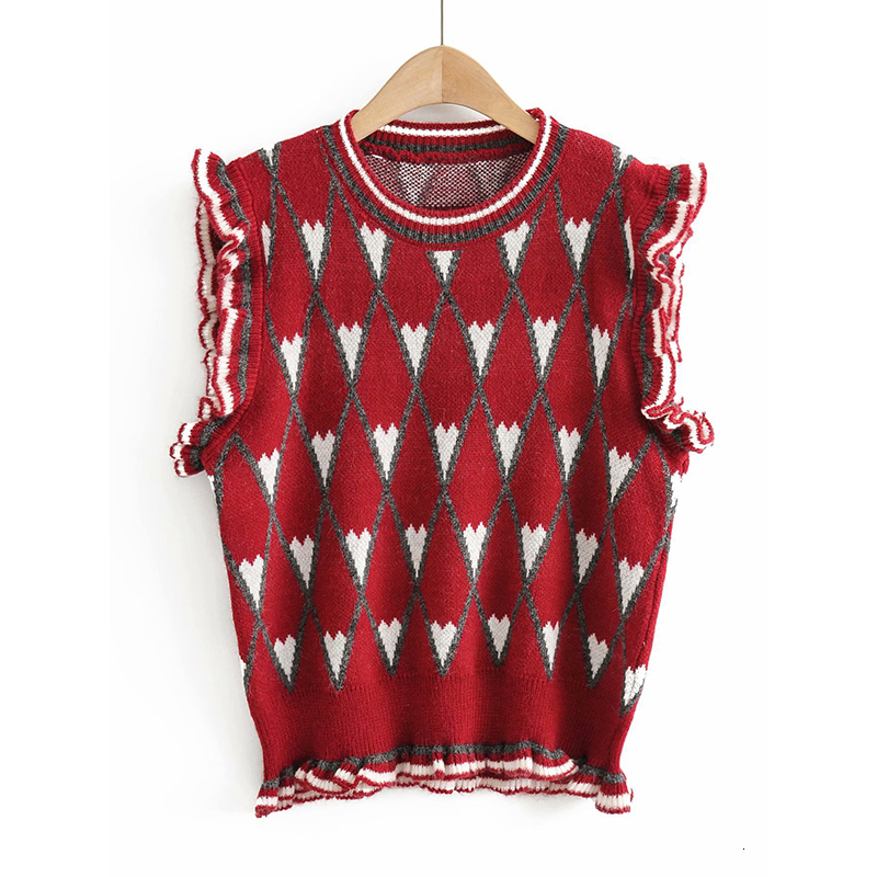 2021 Vintage Stylish Women Knitted Sweater Pullover Wave Cute Loose Office Lady Tank Top Casual Vest Jacket Sweaters Womens Eki5, White 
2021 Vintage Stylish Women Knitted Sweater Pullover Wave Cute Loose Office Lady Tank Top Casual Vest Jacket Sweaters Womens Eki5, White