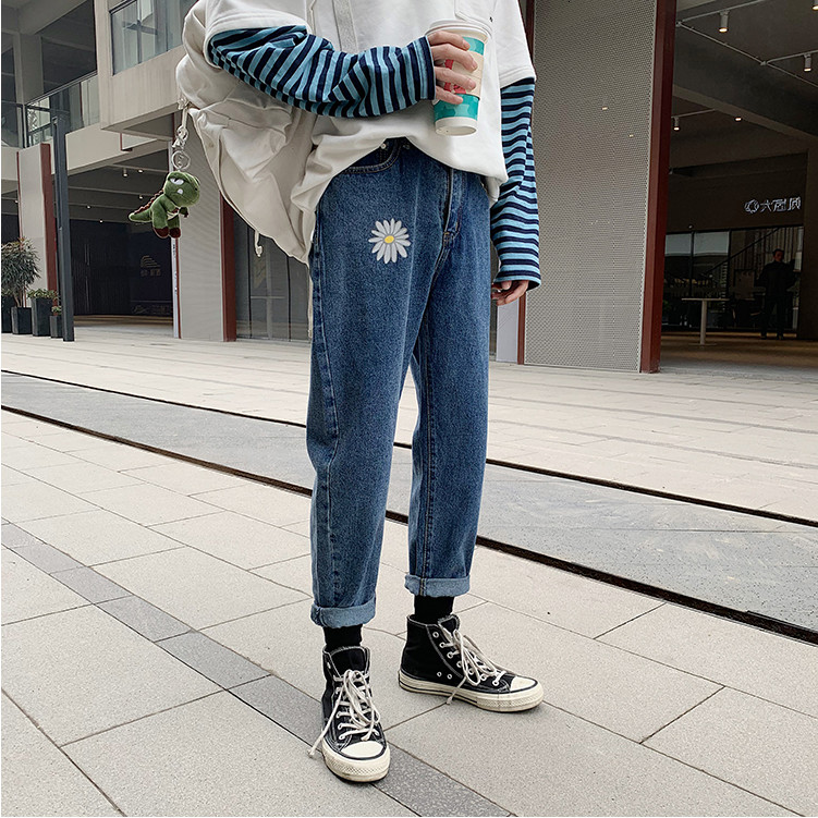 2021 New Men's Fashion Trend Casual Pants Stretch Slim Fit Printed Classic Wash Jeans Blue Color Biker Denim Trousers Size S-2xl Gmsp, Light blue
2021 New Men's Fashion Trend Casual Pants Stretch Slim Fit Printed Classic Wash Jeans Blue Color Biker Denim Trousers Size S-2xl Gmsp, Light blue