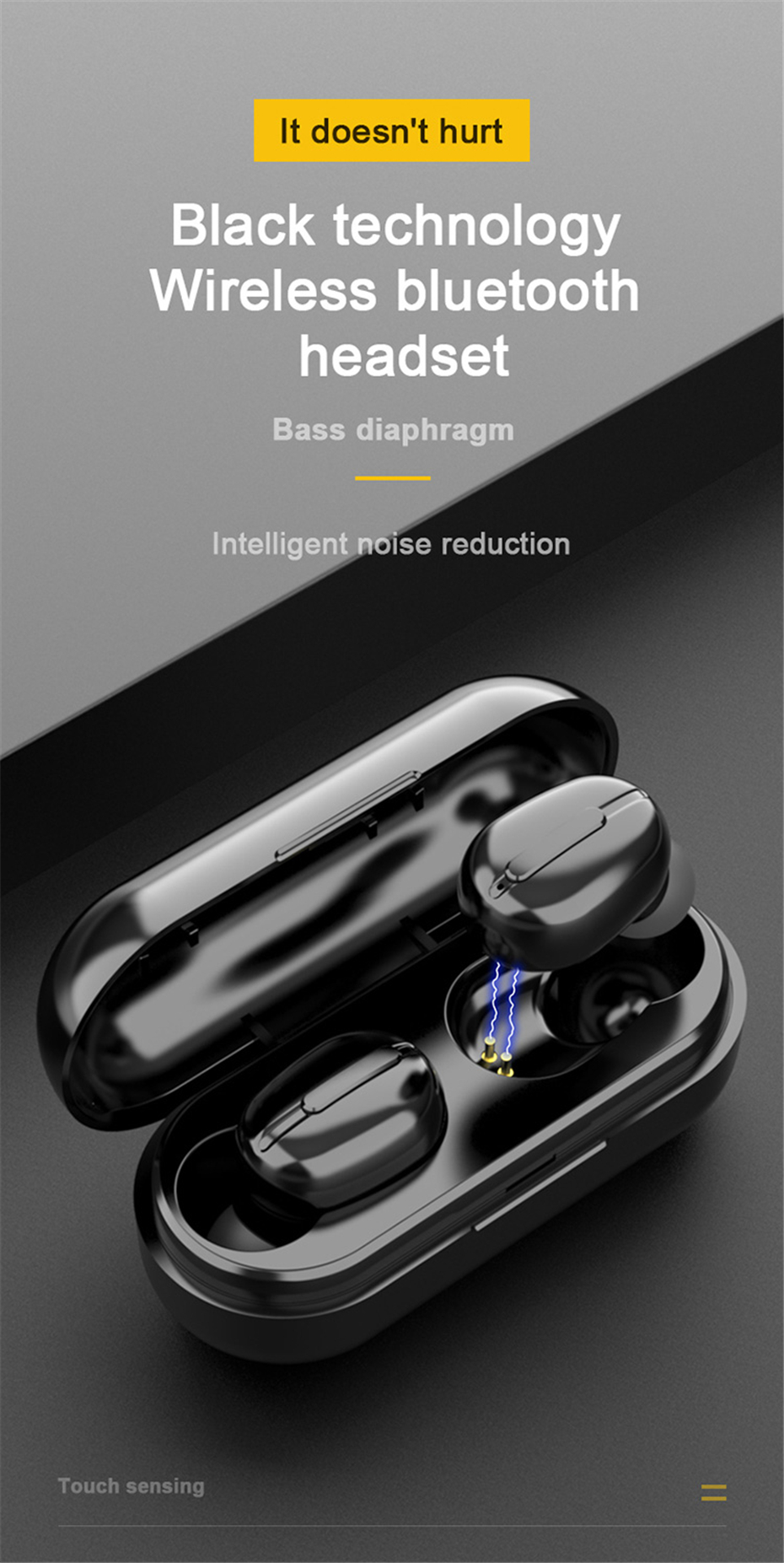 TWS Wireless Bluetooth Headphones with Microphone Sports Headset Stereo Music Earbuds Earphones
TWS Wireless Bluetooth Headphones with Microphone Sports Headset Stereo Music Earbuds Earphones