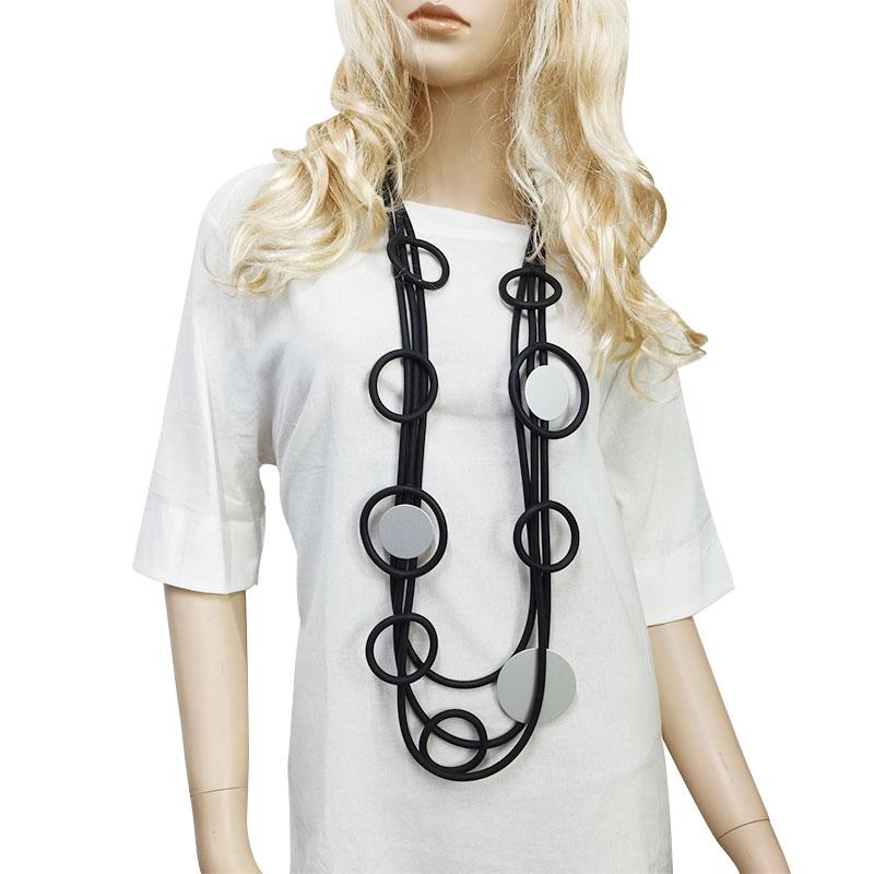 Pendant Necklaces YD&YDBZ DIY Designer Gothic Big Round Aluminum Sheet Match Necklace Women Black Leather Rubber Rope Choker Trinket
Pendant Necklaces YD&YDBZ DIY Designer Gothic Big Round Aluminum Sheet Match Necklace Women Black Leather Rubber Rope Choker Trinket