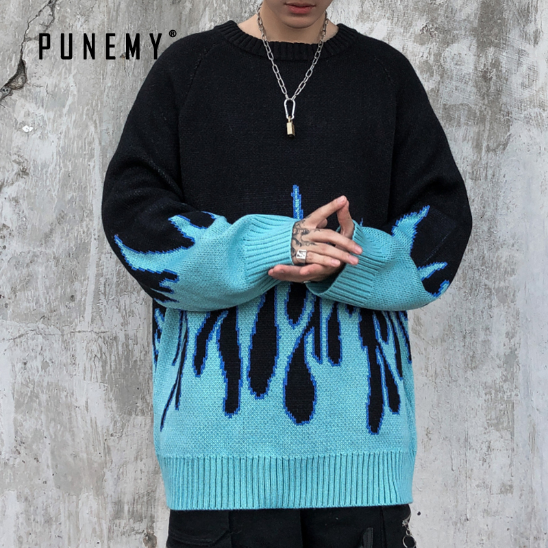2021 New Sweater Men Streetwear Pullover Flame Pattern Hip Hop Spring Spandex O-neck Harajuku Oversize Women Casual Mens Sweaters Cjle, Black
2021 New Sweater Men Streetwear Pullover Flame Pattern Hip Hop Spring Spandex O-neck Harajuku Oversize Women Casual Mens Sweaters Cjle, Black