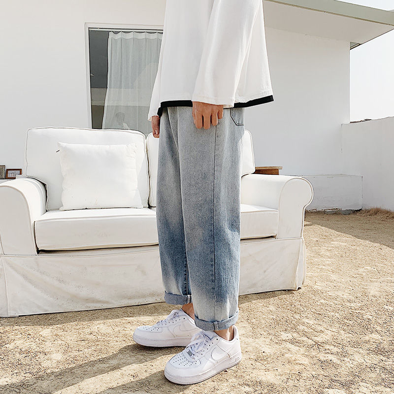 2021 New Men's Fashion Trend Loose Cowboy Casual Pants Baggy Homme Cargo Pocket Jeans Blue Color Biker Denim Trousers Size S-3xl Uiay
2021 New Men's Fashion Trend Loose Cowboy Casual Pants Baggy Homme Cargo Pocket Jeans Blue Color Biker Denim Trousers Size S-3xl Uiay