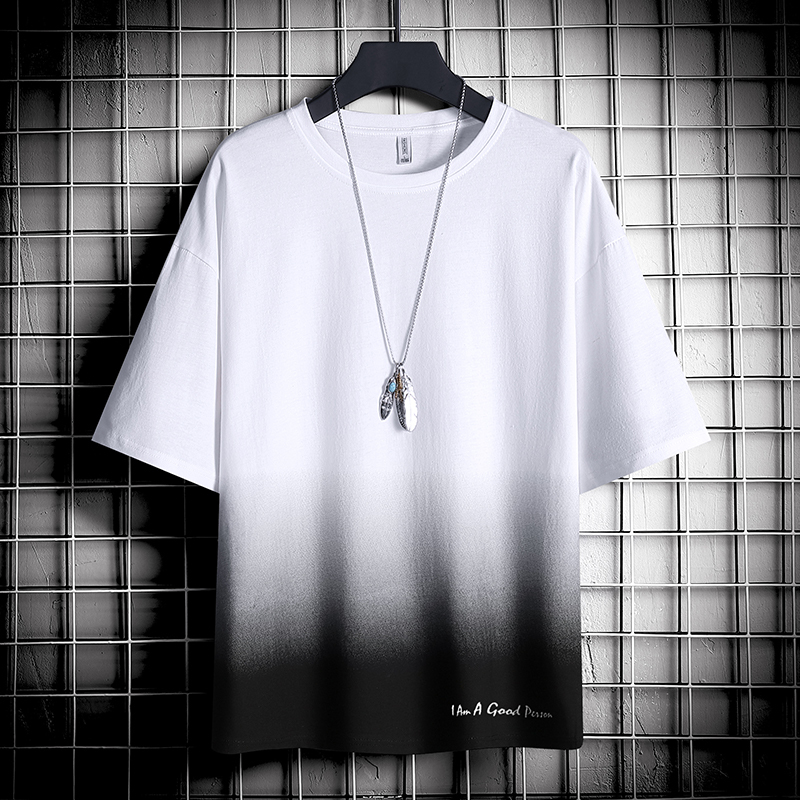 The new summer men's sport T-shirts are gradually changing colour in favour of casual, round collars and fashionable short-sleev 210225