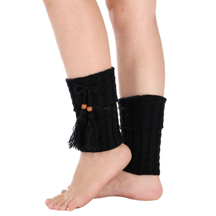 Bow Knot Tassel Short Anklet Leg Warmers Socks Knit Braid Boot Cuffs Toppers Leggings Women Girls Autumn Winter Loose Stockings Clothing Whi, Black;white
Bow Knot Tassel Short Anklet Leg Warmers Socks Knit Braid Boot Cuffs Toppers Leggings Women Girls Autumn Winter Loose Stockings Clothing Whi, Black;white