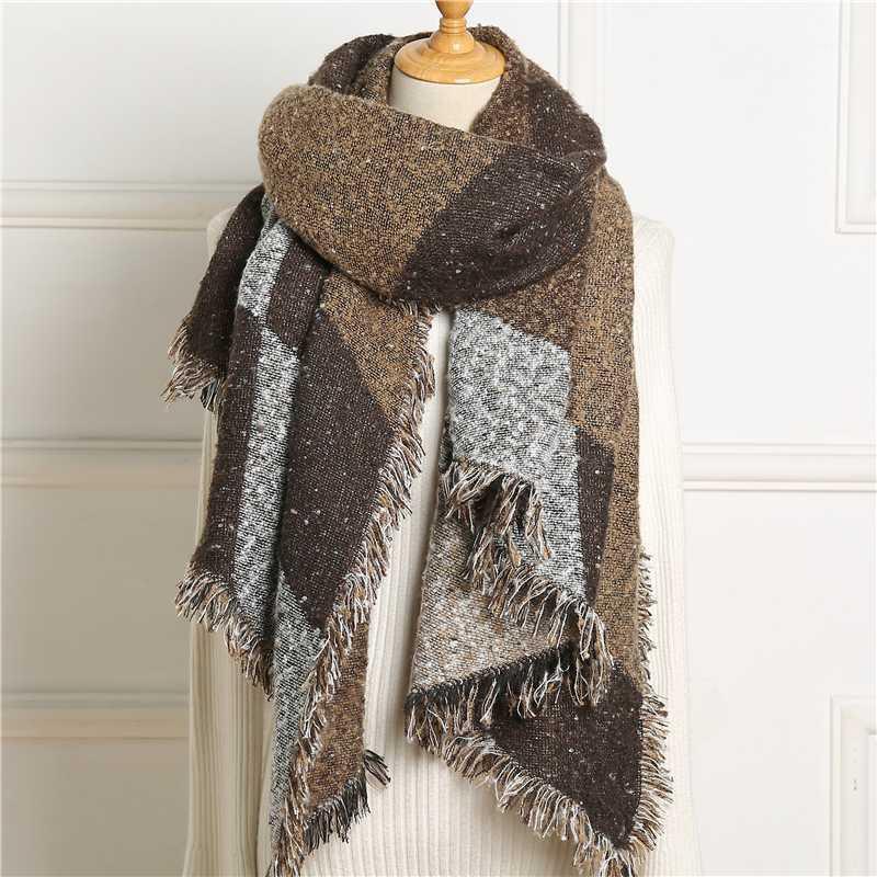 Scarves 2021 Design Thick Cashmere Scarf Women Winter Knit Rhombus Shawls And Wraps Lady Warm Neck Tassel Bufanda1
Scarves 2021 Design Thick Cashmere Scarf Women Winter Knit Rhombus Shawls And Wraps Lady Warm Neck Tassel Bufanda1