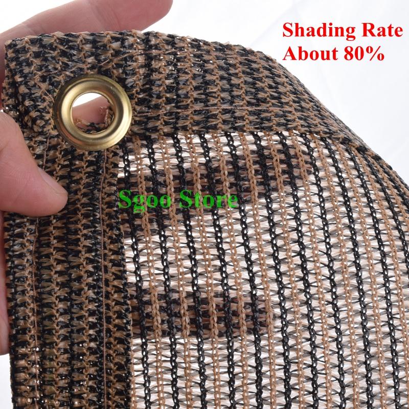 Shade 0.9x5m Coffee Hi-Quality Anti-UV Sunscreen Net Outdoor Balcony Safety Fence Garden Patio Shading Nets Durable Sun Sails
