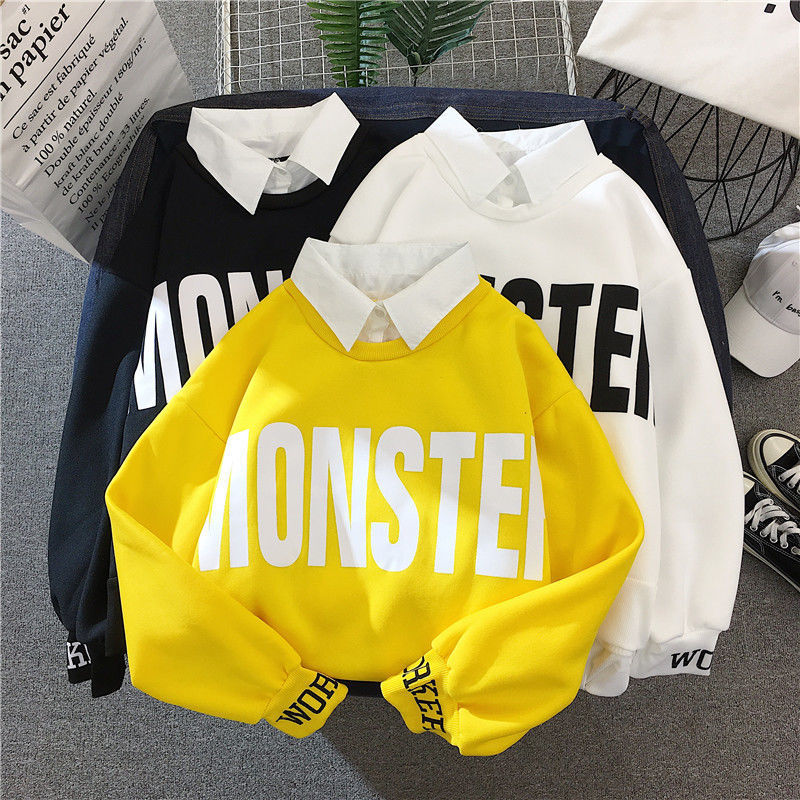 kawaii harajuku oversize hoodies winter clothes streetwear women korean style long sleeve clothes women Casual Pullovers tops 201216
