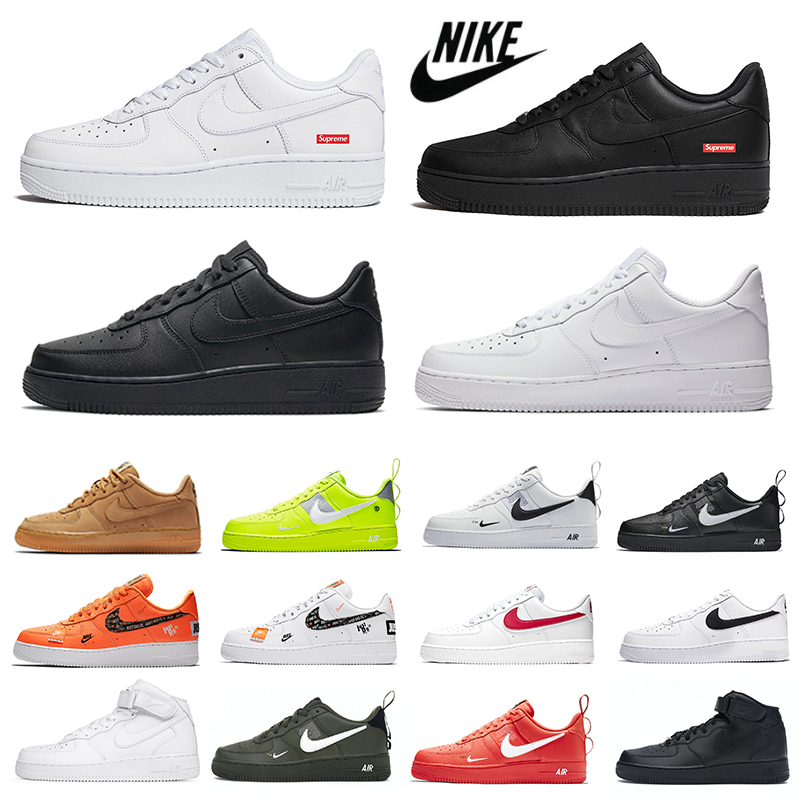Dunk 1 low dunks mens Casual shoes Sup Triple white Classic og utility black red wheat high men platform shoe fahison 1s women trainers sports sneakers Volt Orange, Color#1