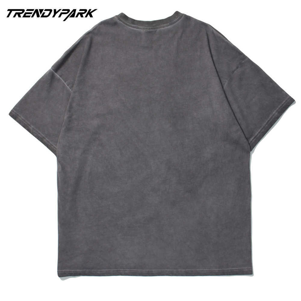 Hip Hop Oversize Men T Shirt Darkness Angle Goth Printed T-Shirt Harajuku Cotton Casual Summer Short Sleeve Tshirt Tops 210601