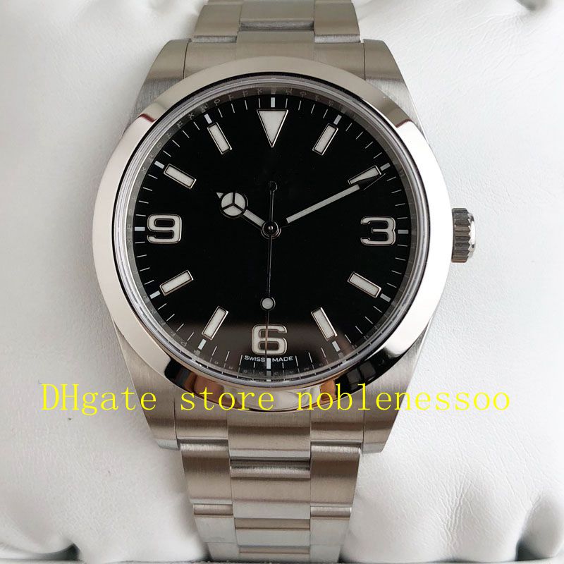 Men's 214270 39mm Watch Black Dial 3-6-9 Asia 2813 Mechanical Automatic Silver Stainless Steel Oyster Bracelet Wristwatch Mens Watches, Slivery;brown
Men's 214270 39mm Watch Black Dial 3-6-9 Asia 2813 Mechanical Automatic Silver Stainless Steel Oyster Bracelet Wristwatch Mens Watches, Slivery;brown