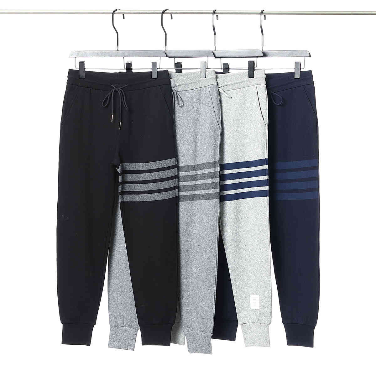 2021 Thom Tb Brand Long Pants Men Tracksuit Cotton Trouser Easy Matching Striped Korean Design High Qualityd8d0, Grey blue
2021 Thom Tb Brand Long Pants Men Tracksuit Cotton Trouser Easy Matching Striped Korean Design High Qualityd8d0, Grey blue