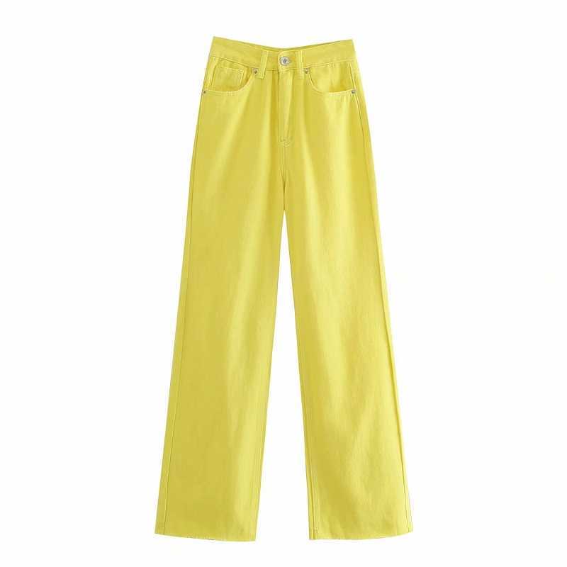 Toppies Woman Jeans High Waist Denim Pants Overlength Straight Trouser Female Streetwear Korean fashion pantalones de mujer 210922