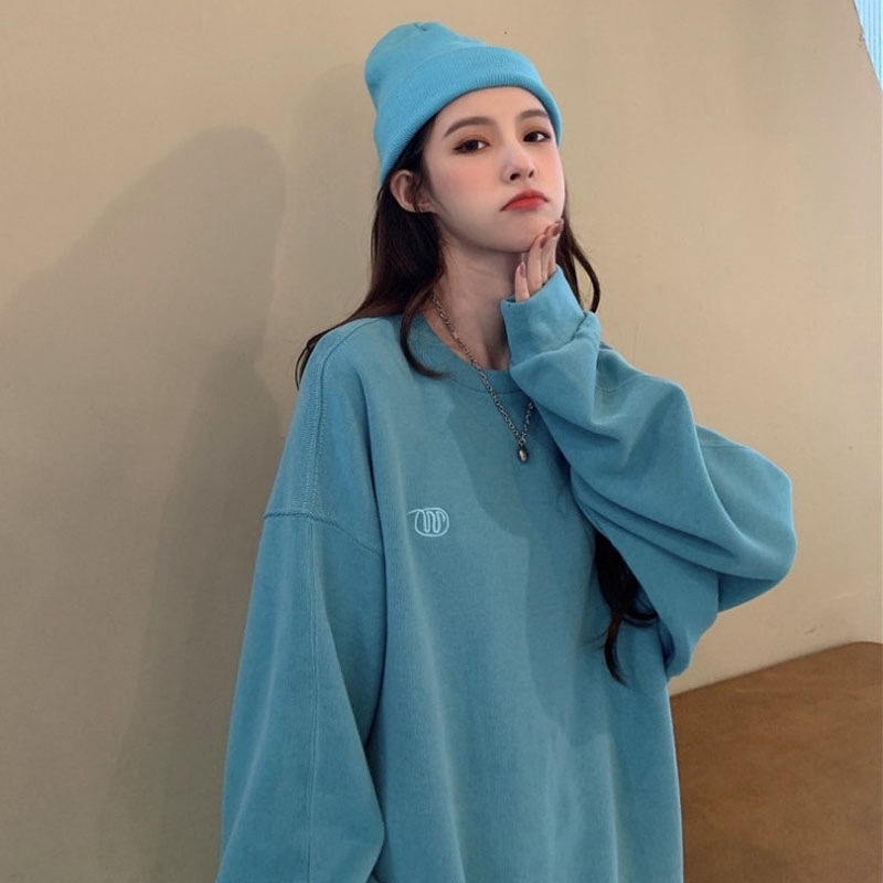 Blue oversize sweater women's loose BF lazy 2021 new fashion ins long sleeve top spring and autumn thin style, White
Blue oversize sweater women's loose BF lazy 2021 new fashion ins long sleeve top spring and autumn thin style, White