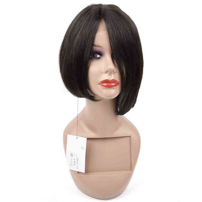 Adjustable Pre-Plued Silk Base Lace Human Hair Wigs 12inch Gluels Wigs Brazilian Straight Lace Wigs For Bla Women, Natural color
Adjustable Pre-Plued Silk Base Lace Human Hair Wigs 12inch Gluels Wigs Brazilian Straight Lace Wigs For Bla Women, Natural color