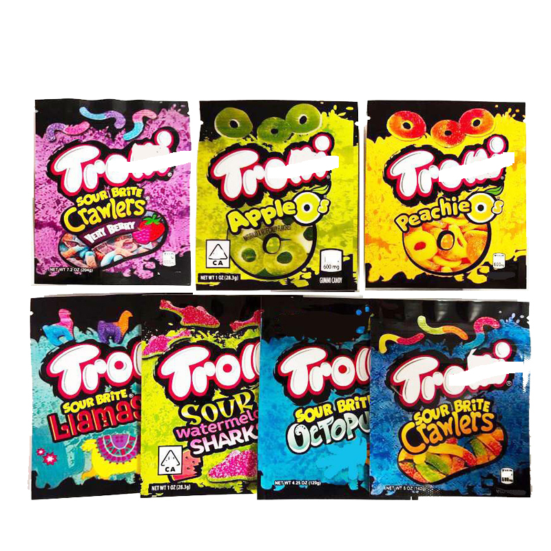 7 Type mylar bag trolli edibles Gummies 600mg empty candy gummy bags packaging smellproof resealable zipper pouch
7 Type mylar bag trolli edibles Gummies 600mg empty candy gummy bags packaging smellproof resealable zipper pouch