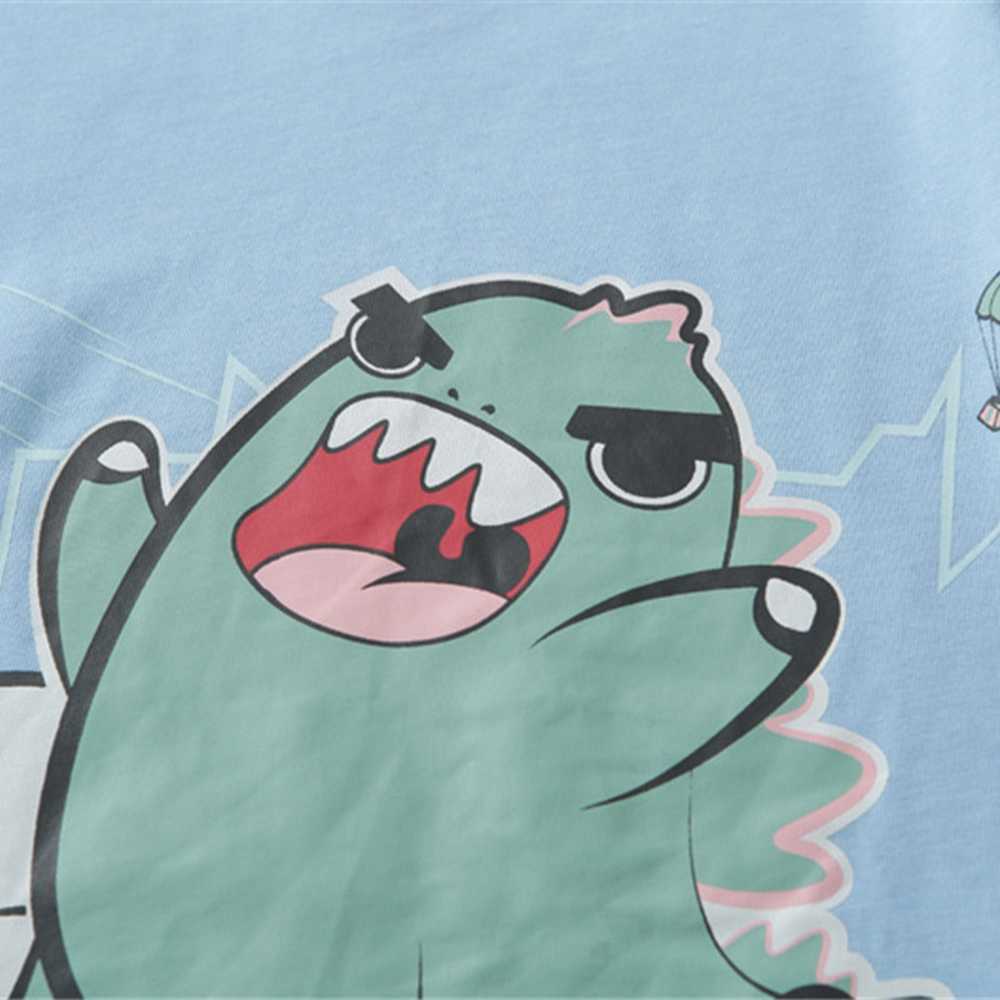 Men's T-shirt Cute Cartoon Summer Short Sleeve Printed Hip Hop Oversized Cotton Casual Harajuku Streetwear Top Tshirts Clothing 210601