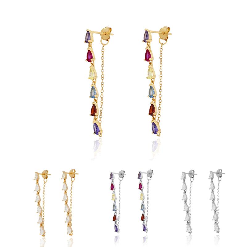 Dangle & Chandelier Fine Women Earrings 2021 Trend Tassel Long Hanging Earring Colored Zircon Female Pink Ear Stud Jewelry Accessories Set
Dangle & Chandelier Fine Women Earrings 2021 Trend Tassel Long Hanging Earring Colored Zircon Female Pink Ear Stud Jewelry Accessories Set