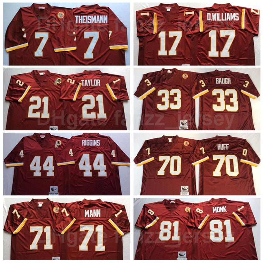 NCAA Vintage Football Retro 28 Darrell Green Jersey Red White 17 Doug Williams 44 John Riggins 21 Sean Taylor 71 Charles Mann Stitched, 7 white
NCAA Vintage Football Retro 28 Darrell Green Jersey Red White 17 Doug Williams 44 John Riggins 21 Sean Taylor 71 Charles Mann Stitched, 7 white