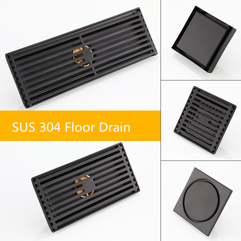 2021 New Shower Drains Square Floor Strainer Black Bath Drain 304 Stainless Steel Drainers Famy
2021 New Shower Drains Square Floor Strainer Black Bath Drain 304 Stainless Steel Drainers Famy
