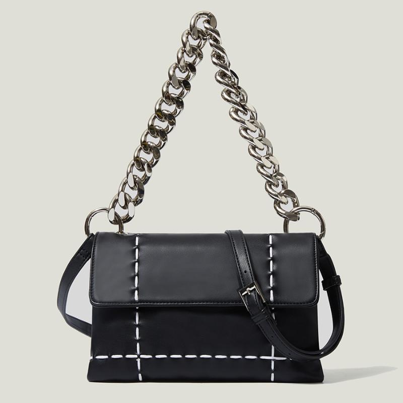 Evening Bags Designer Fashion Metal Wide Chain Shoulder For Women Black White Ladies Crossbody Bag Soft Pu Leather Female Handbag Daily
Evening Bags Designer Fashion Metal Wide Chain Shoulder For Women Black White Ladies Crossbody Bag Soft Pu Leather Female Handbag Daily
