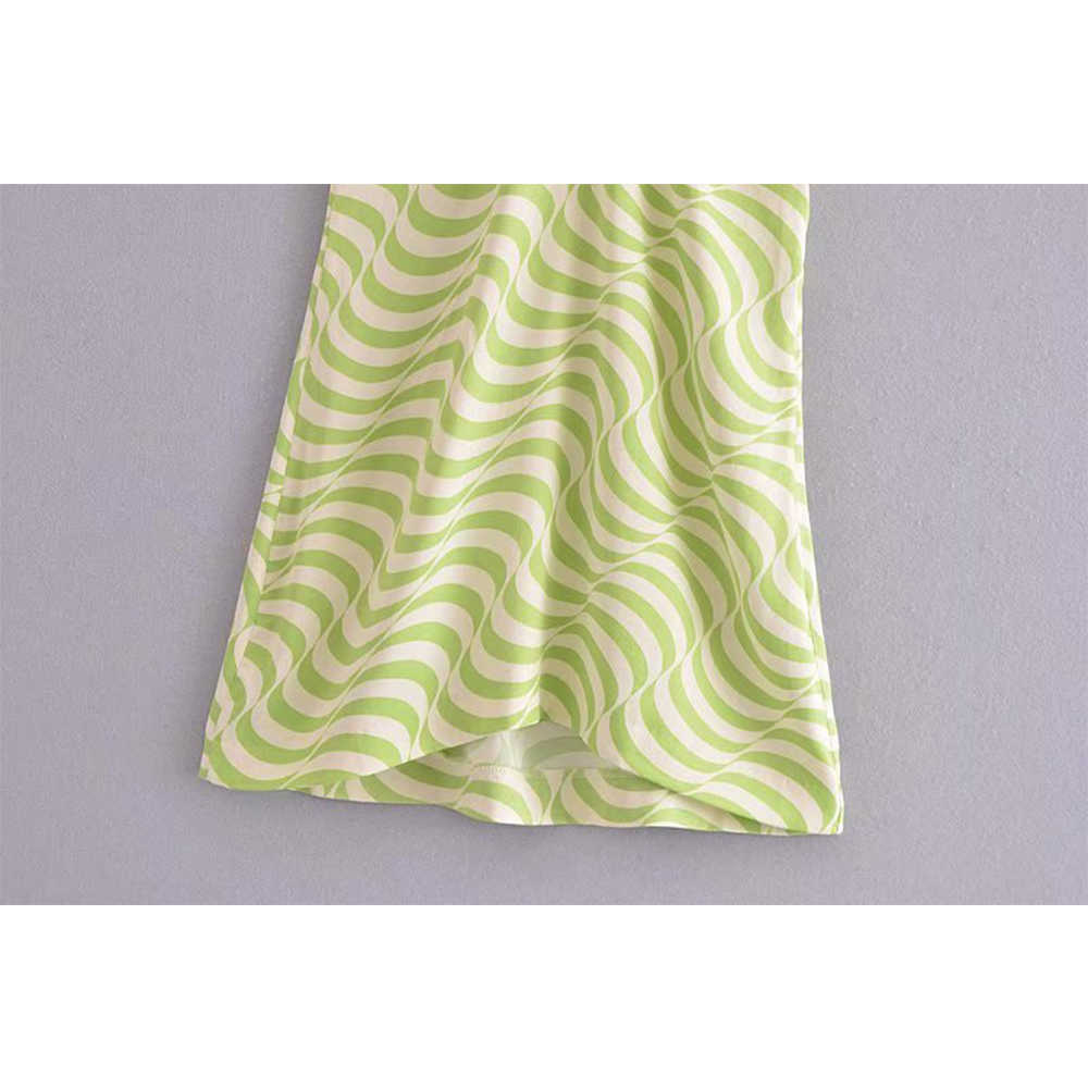 Summer Dress Women Halter Mini Dress elegant Casual Fashion Chic Lady Striped Dresses Woman 210709