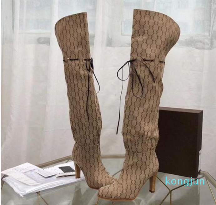 Designer- Luxury Women fashion designer boots 9cm high heels canvas shoes women 24 inches size 35-42, Pink
Designer- Luxury Women fashion designer boots 9cm high heels canvas shoes women 24 inches size 35-42, Pink