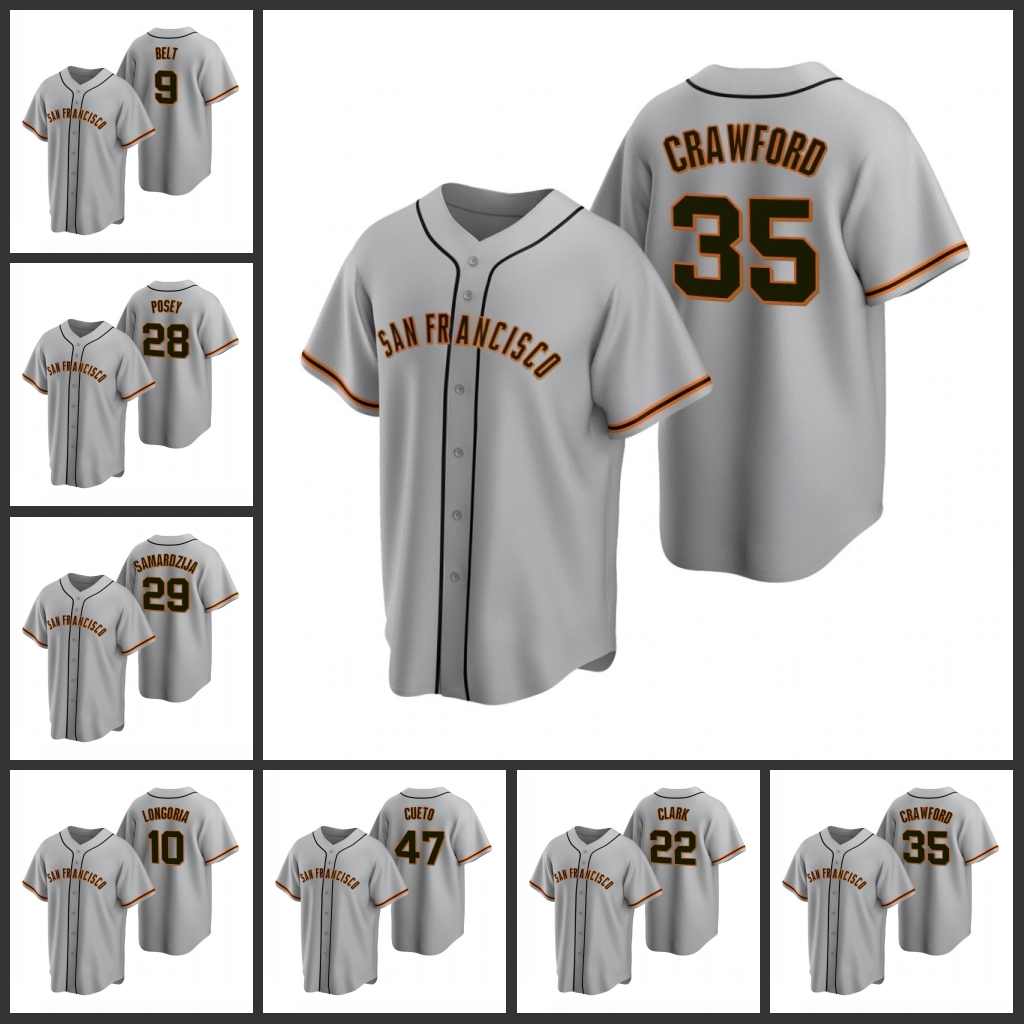 San Francisco Giants Men Evan Longoria Jeff Samardzija Johnny Cueto Will Clark Brandon Belt Replica Road Women Youth Jersey, Black
San Francisco Giants Men Evan Longoria Jeff Samardzija Johnny Cueto Will Clark Brandon Belt Replica Road Women Youth Jersey, Black