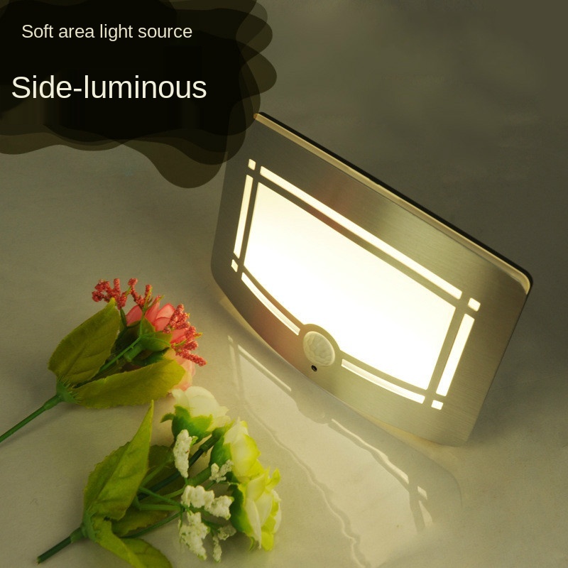 Wireless Motion Sensor Activated LED Wall Night Light Battery Operated Stick-Anywhere Wall lamp for Bedroom Hallway Closet Stair