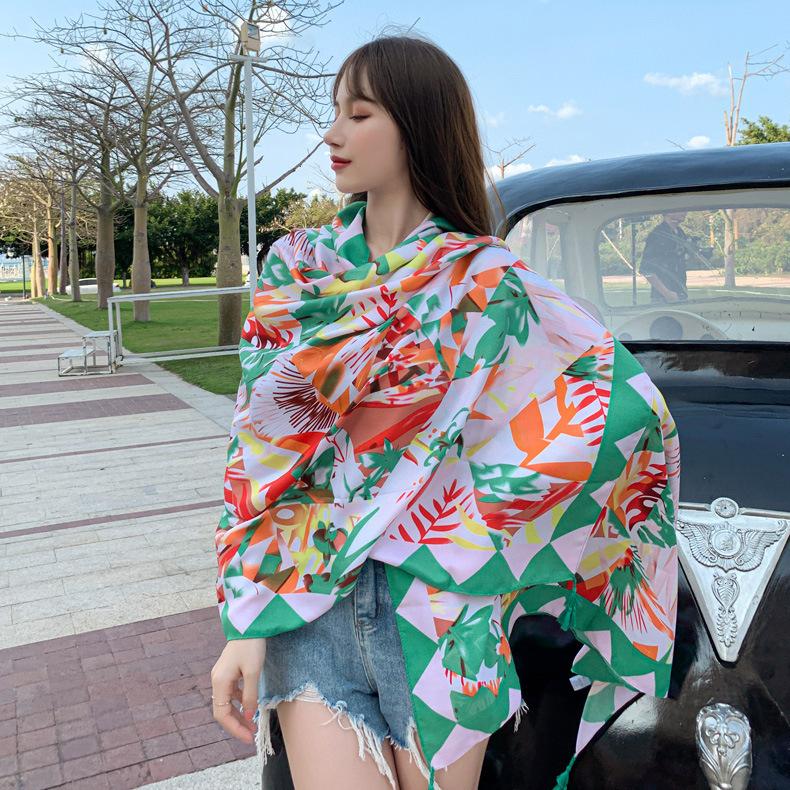 Scarves Summer Sun Protection By The Sea Silk Scarf Air Conditioner Warm Shawl Thin Cotton Linen Multi-Purpose Beach Towel Yarn
Scarves Summer Sun Protection By The Sea Silk Scarf Air Conditioner Warm Shawl Thin Cotton Linen Multi-Purpose Beach Towel Yarn