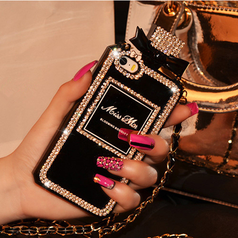 Party Crystal Phone Cases Perfume Bottle Fashion Phone Case for iPhone 12 11 Pro Max XS XR X 7 8Plus, Black
Party Crystal Phone Cases Perfume Bottle Fashion Phone Case for iPhone 12 11 Pro Max XS XR X 7 8Plus, Black