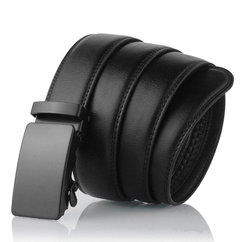 Belts Kf-Men Automatic Click Buckle Belt Business Work Waistband Men's Casual Slide Ratchet Dress