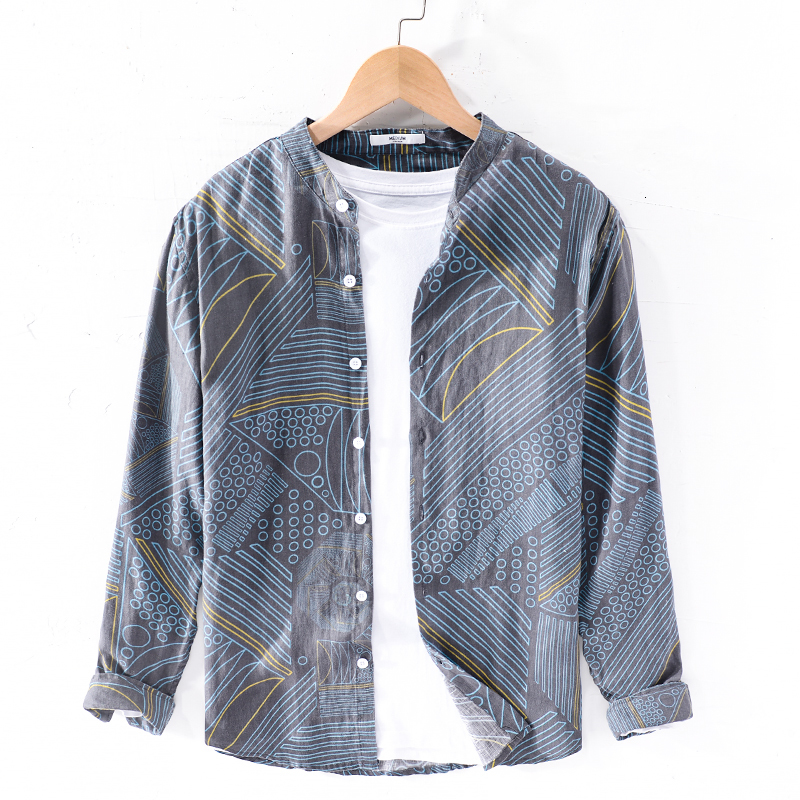 2021 New Gola Longa Mangas Compridas Marca De Linho Masculina Moda Confortvel Camisas Para Homem Casual Solto Camisa Dos Homens E2lh, 9751 gray blue
2021 New Gola Longa Mangas Compridas Marca De Linho Masculina Moda Confortvel Camisas Para Homem Casual Solto Camisa Dos Homens E2lh, 9751 gray blue