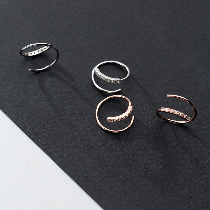 Solid 925 Sterling Silver Earrings High Quality Stud Earring for Women Girls Fashion Tiny Zircon Simple Jewelry Christmas Present