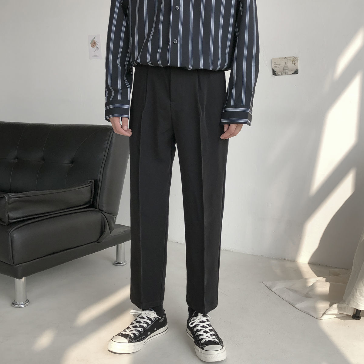 2021 New Men's Slacks Loose in a Straight Casual Fashion Cotton Business Design Suit Black Ny Pants Fit Hombre Size M-2xl Cdjt
2021 New Men's Slacks Loose in a Straight Casual Fashion Cotton Business Design Suit Black Ny Pants Fit Hombre Size M-2xl Cdjt