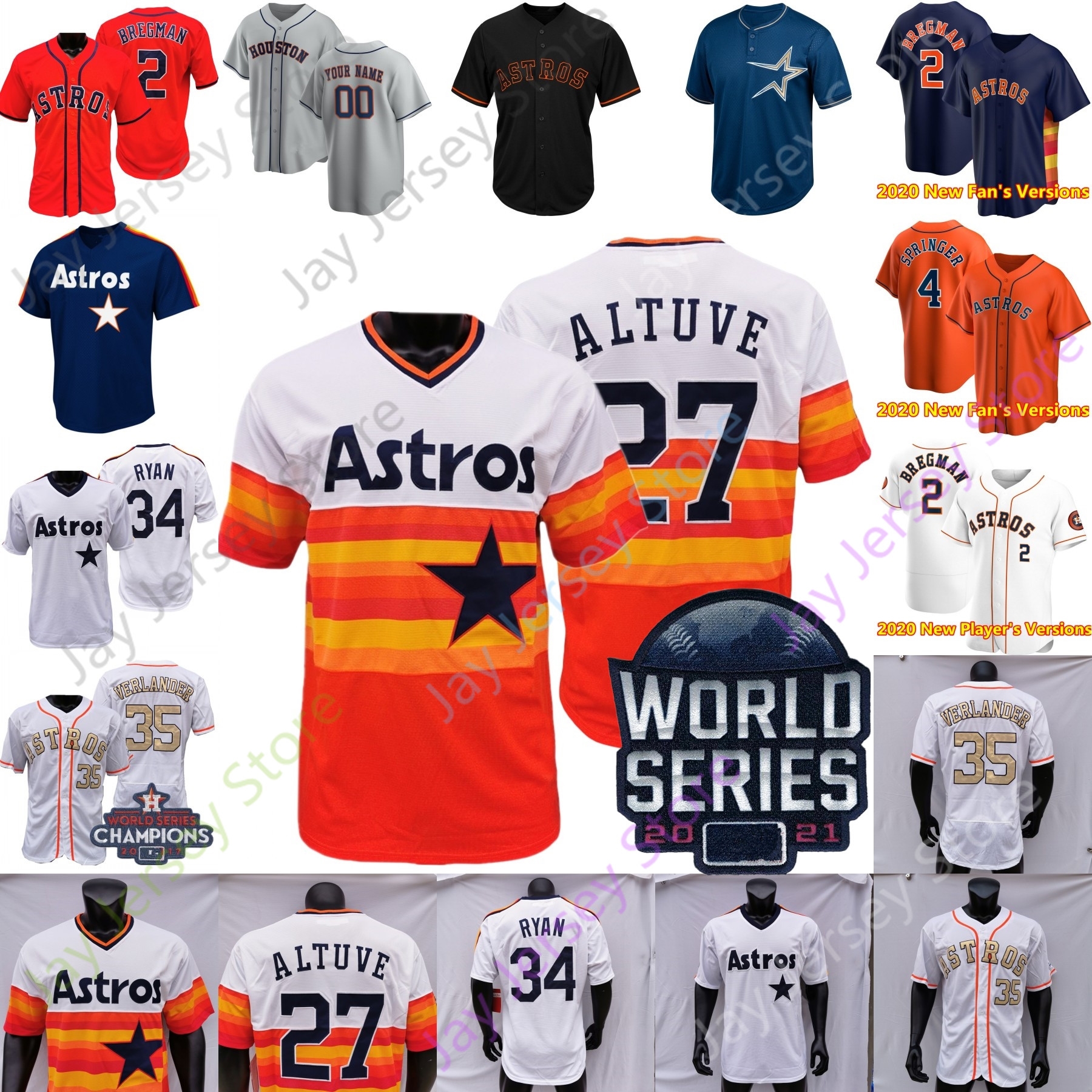 2021 WS World Series Astros Jersey Jose Altuve Alex Bregman Carlos Correa Yordan Alvarez Gurriel Nolan Ryan Brantley Tucker Valdez Odorizzi Urquidy Luis Garcia, New player's versions navy
2021 WS World Series Astros Jersey Jose Altuve Alex Bregman Carlos Correa Yordan Alvarez Gurriel Nolan Ryan Brantley Tucker Valdez Odorizzi Urquidy Luis Garcia, New player's versions navy