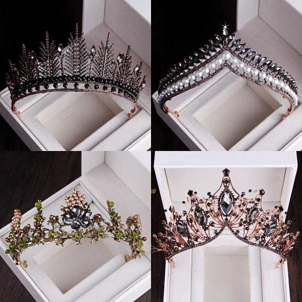 Baroque Black Crystal Pearl Bridal Tiaras Crown Pageant Diadem Bride Headband Wedding Hair Accessories Tiara De Noiva 210616
Baroque Black Crystal Pearl Bridal Tiaras Crown Pageant Diadem Bride Headband Wedding Hair Accessories Tiara De Noiva 210616