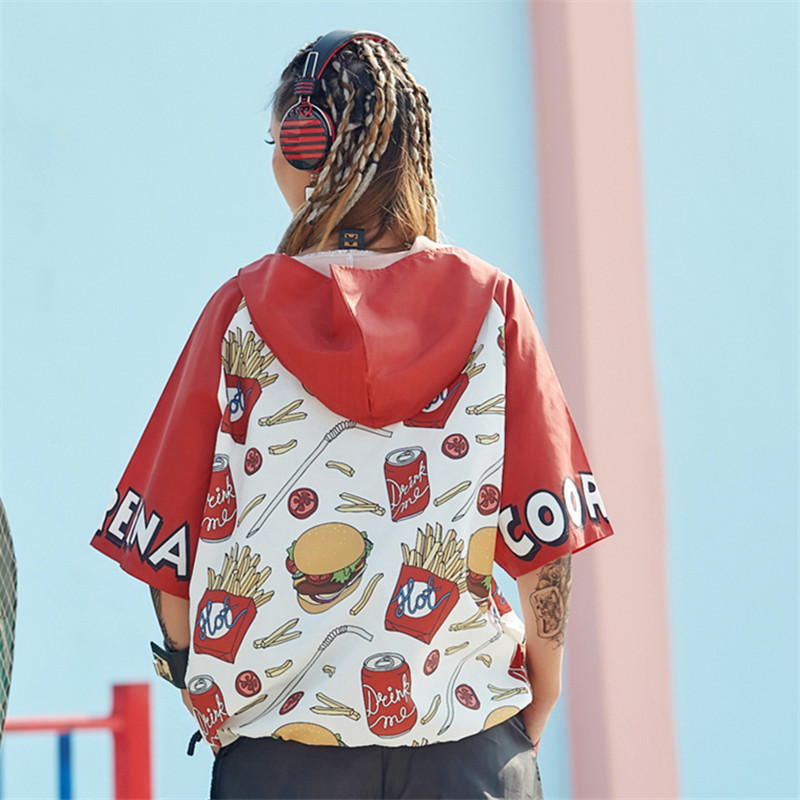 just.be.never korean style clothing women kawaii harajuku sweatshirts for girsl red fashionable tops hooded pullovers hoodies T200407