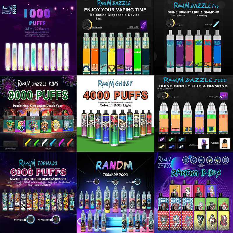 Original RandM Dazzle Puff Bars Disposable E Cigarettes Device Kit Cartridge Prefilled Pods Rechargeable Vape VS Plus Air Bar Bang XXL DUO KING B-BOX Tornado Max Pro
Original RandM Dazzle Puff Bars Disposable E Cigarettes Device Kit Cartridge Prefilled Pods Rechargeable Vape VS Plus Air Bar Bang XXL DUO KING B-BOX Tornado Max Pro