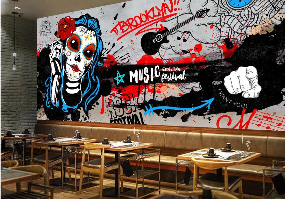 3d wallpaper custom photo Hand drawn graffiti fashion retro brick wall rock bar KTV decor 3d wall murals wallpaper for living room in rolls, Non-woven wallpaper
3d wallpaper custom photo Hand drawn graffiti fashion retro brick wall rock bar KTV decor 3d wall murals wallpaper for living room in rolls, Non-woven wallpaper